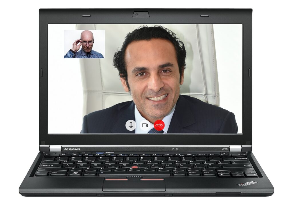 video, conference, learn business english